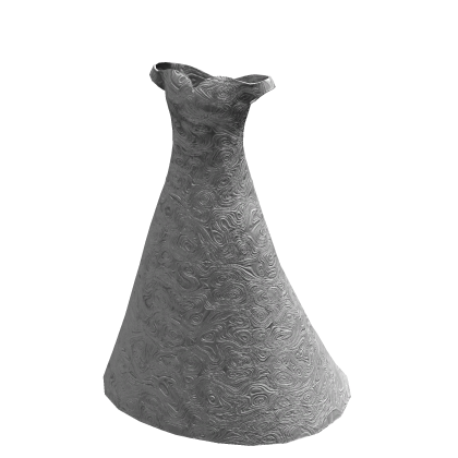 White Rose Flowers Gala Dress thumbnail