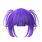 Ultraviolate blue pigtails