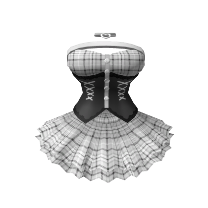 🎃Chibi Doll - Gray gothic dress with corset thumbnail