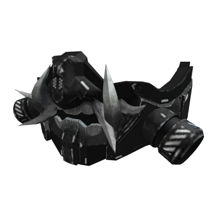 Black Mecha Oni Face Mask