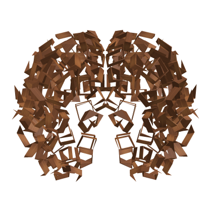 Curly Afro Ombre Hair Extension Roblox item