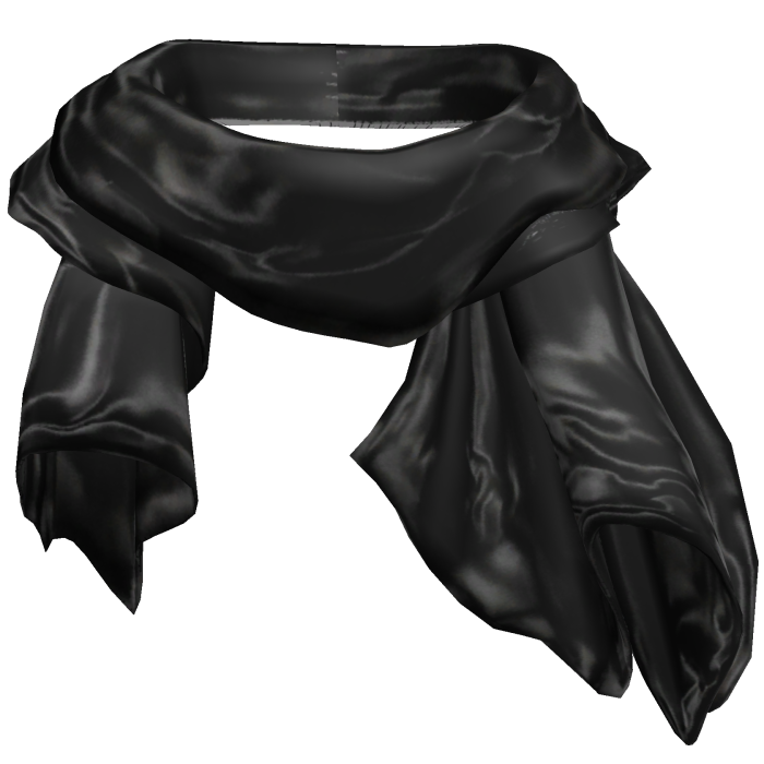 Black Satin Scarf