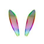 Rainbow Bunny Ears
