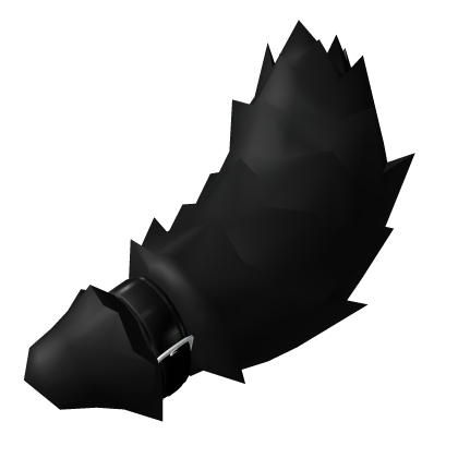 Black Fluffy Collared Tail