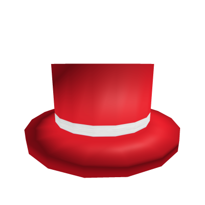 White Banded Red Top Hat Roblox