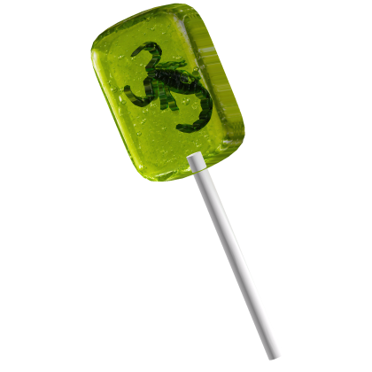 niche insect lollypop green
