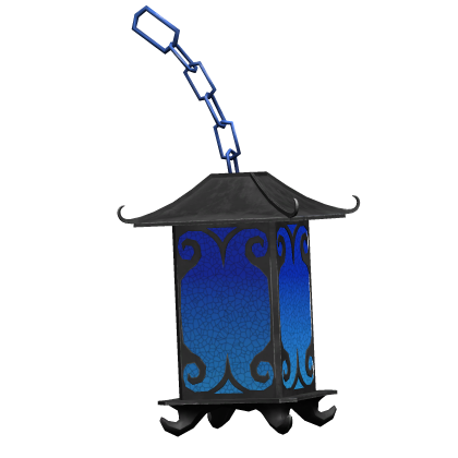 blue halloween waist gothic lantern