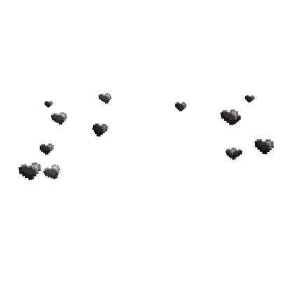 Gray Emo Pixel Heart Aura Roblox item render