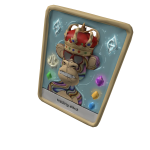 Golden trading card