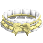 3.0 Yellow Lace Choker with Bow