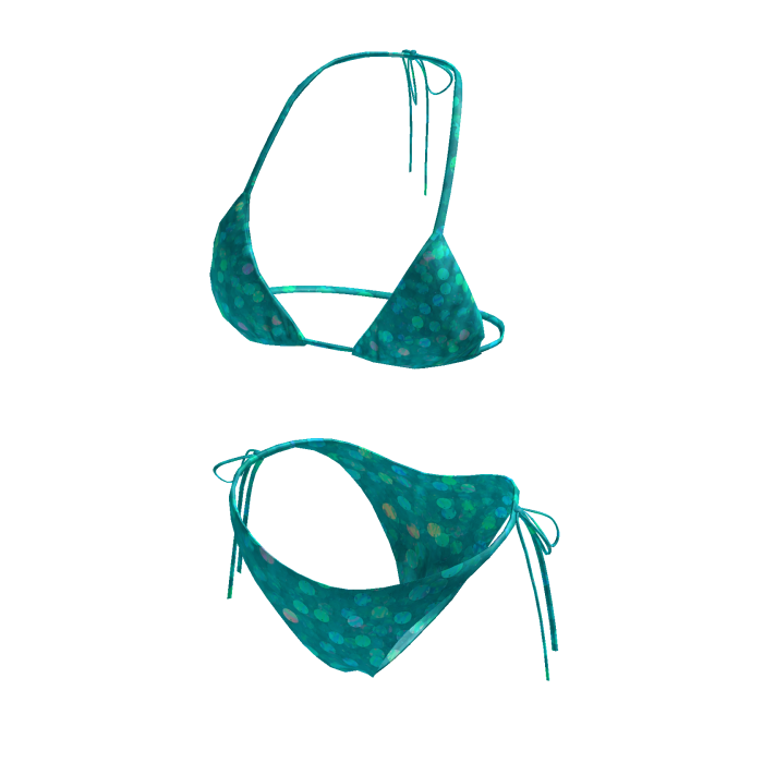 Lagoon Aqua Tie Side Bikini Bottom