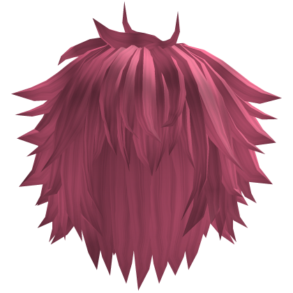 Pink Long Spiky Fluffy Messy Rockstar Hair