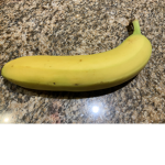 The peeled bananas