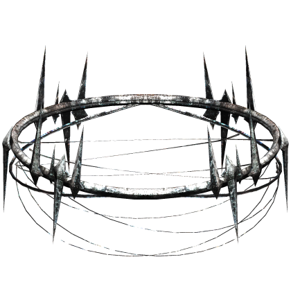 White Gothic Void Rusty Halo Crown
