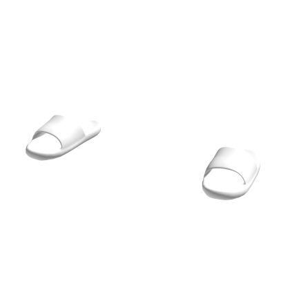 White Leather Slides thumbnail