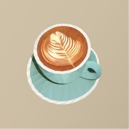 Coffee with Latte Art  Roblox decal