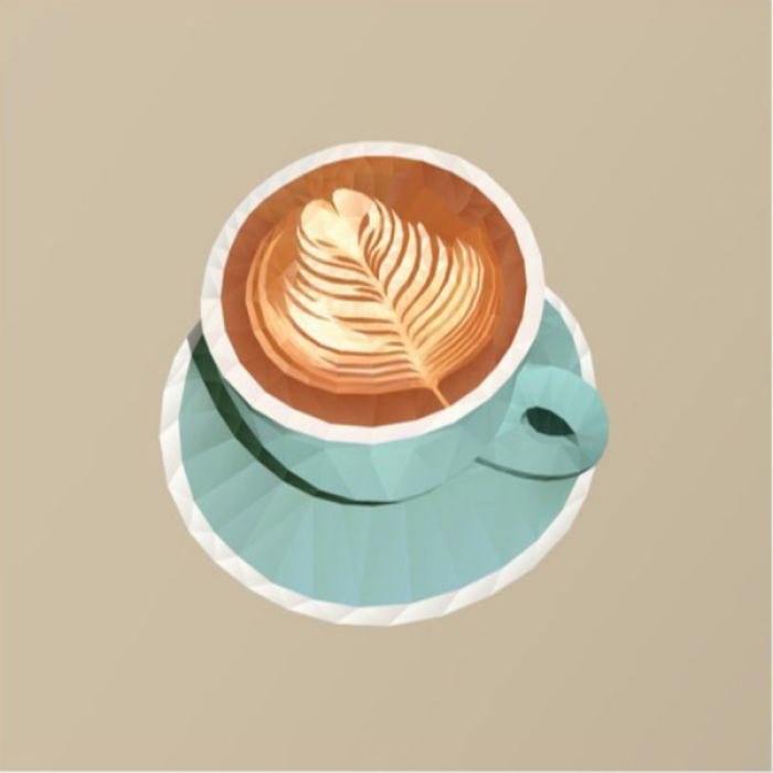Coffee with Latte Art  Roblox decal