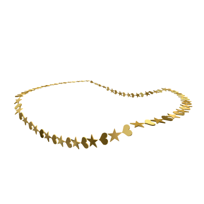 Gold Stars And Hearts Chain thumbnail