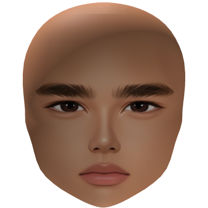 Realistic Model Boy Face Makeup Mogger Man head Roblox item