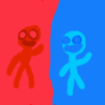 Red and blue friends