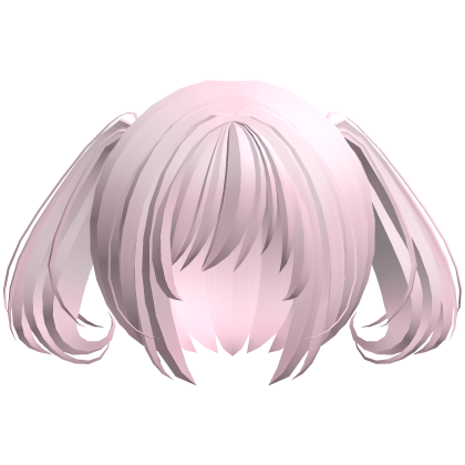 moe swirl kawaii soft ponytails pink
