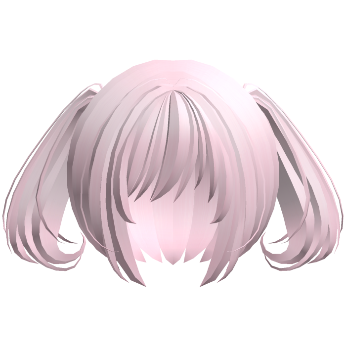 moe swirl kawaii soft ponytails pink