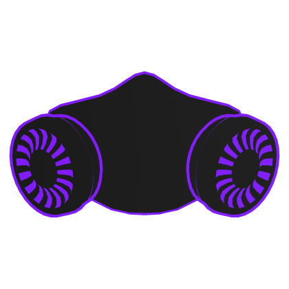 Purple Cartoony Glowing Tech Mask Roblox item