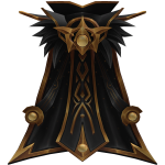 Black and Gold Champion's Cape
