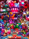 Black Imposter Gaming Group New Year Among Us
