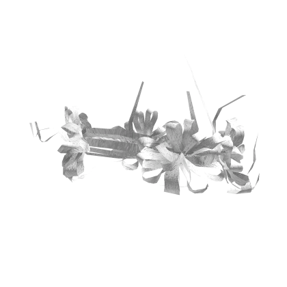 White Strips of Palm Frond Rosette Crown
