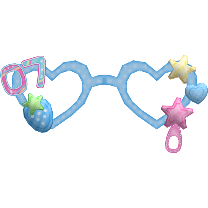 Cute Kawaii Blue Bunny Strawberry Tennis Glasses