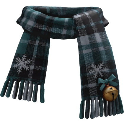 Sky-Blue Christmas Plaid Scarf 1.0 Roblox item