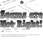 Scams are not right