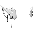 White Elf Ears w/ Black Piercings