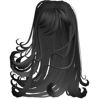 Long Windy flowy hair in black