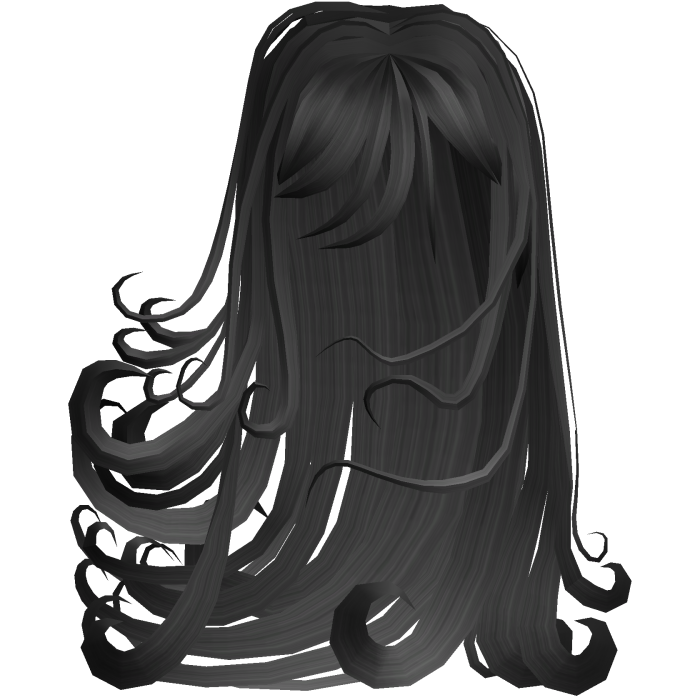 Long Windy flowy hair in black