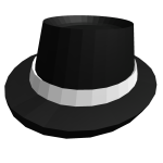 luxurious black Fedora