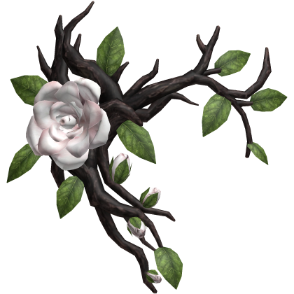Rose Thorn Face Accessory - White & Green Roblox item