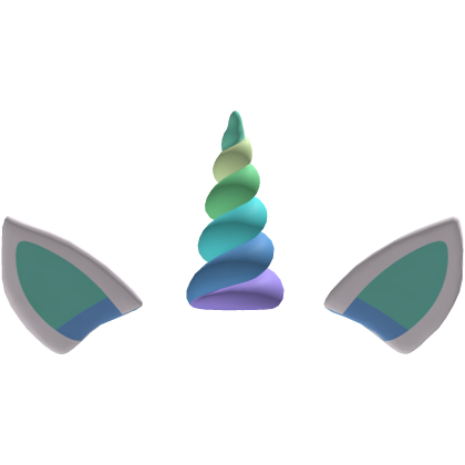 Unicorn Horns w/ Ears (gay flag colours)