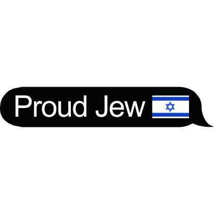 Proud Israeli text