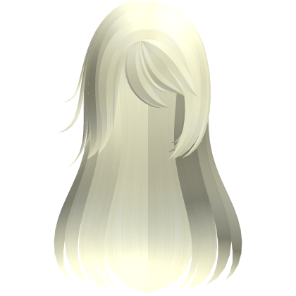blonde cute protagonist side swept long hair