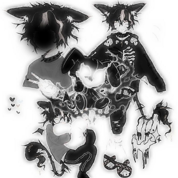 Cyber drain y2k goth guy Roblox decal