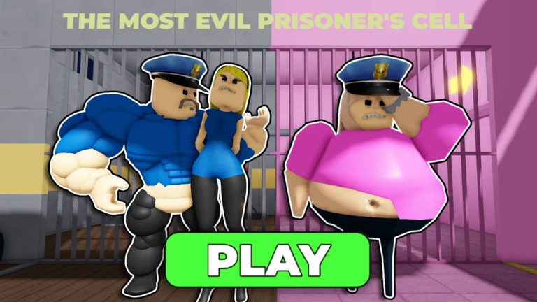 MUSCLE POLICE & WOMAN PRISON RUN! (Obby) thumbnail