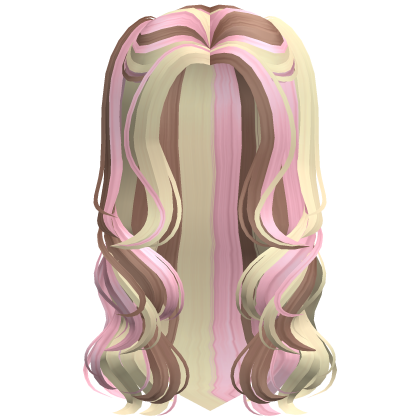 Swirly Cute Curly Lush TwinTails  (Neapolitan) Roblox item