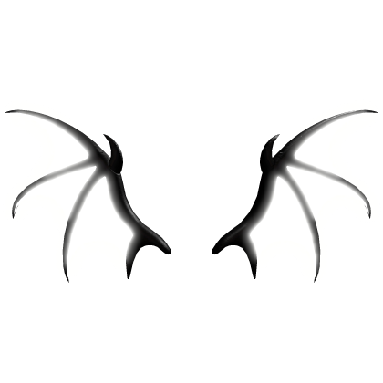 GLOWING White and Black Demon Wings