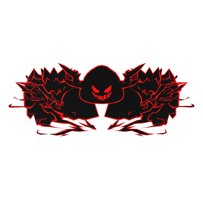 Cartoony Red Hood Aura Dragon Wings Combo