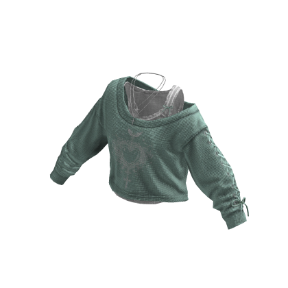 Gothic Coquette Sweater Mint thumbnail
