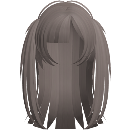 emo vkei moe vamp long choppy hair ash brown Roblox item