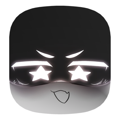 Murder drones - white visor star face  Roblox item