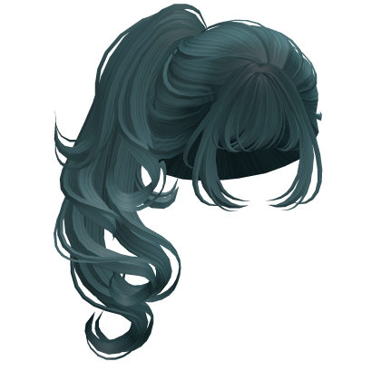 Messy Apple Girl Ponytail Teal